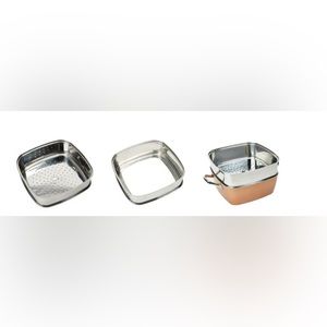 NEW Copper Chef 2 in 1 stackable Steamer Pan Extender Ring & Tray Cookware.
